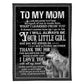 Wolf Inspiring Family Hero Message Your Little Girl 50 x 60 Inch Flannel Blanket For Cozy Bedroom And Sofa Decor