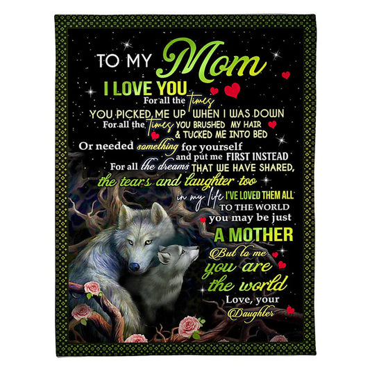 Wolf Deep Appreciation Message 50 x 60 Inch Flannel Blanket For Cozy Bedroom And Sofa Decor