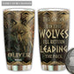 Wolf Kindness Thinking Personalized 20 Oz Tumbler