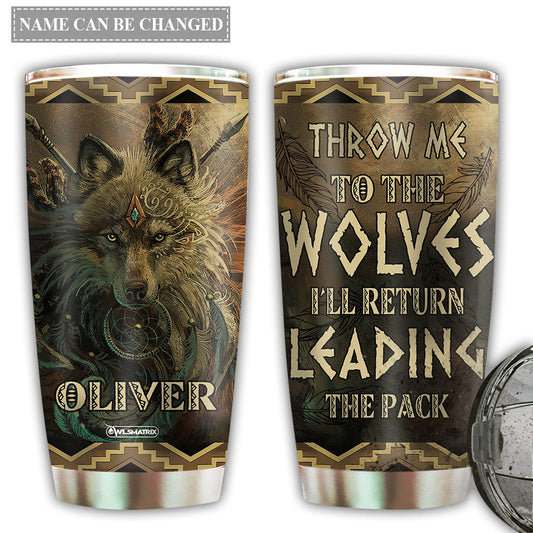 Wolf Kindness Thinking Personalized 20 Oz Tumbler