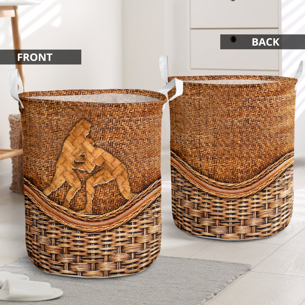 Wrestling rattan teaxture - Laundry basket-Owls Matrix