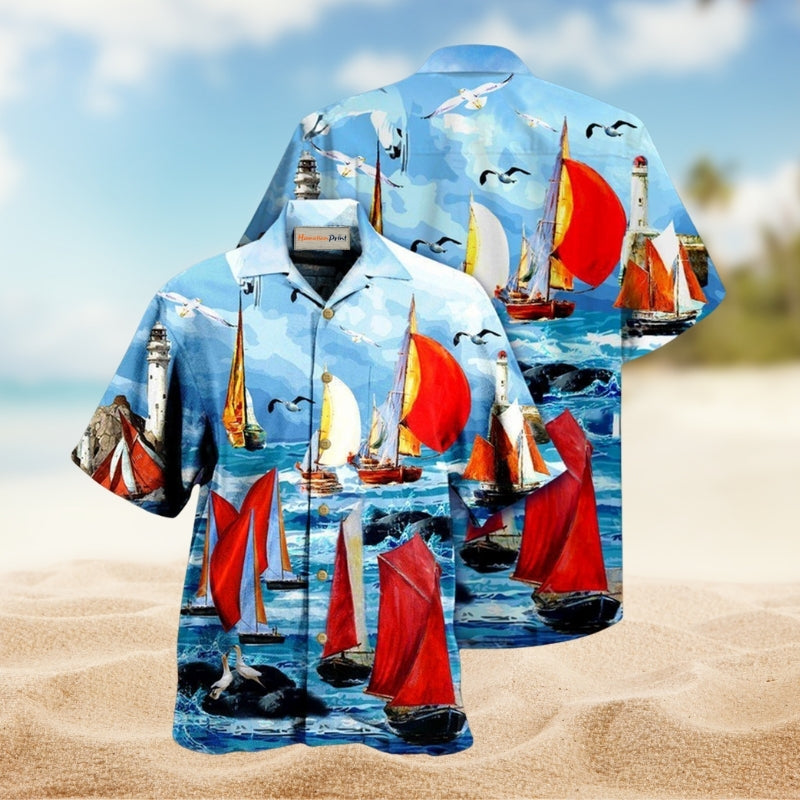 Yacht Colorful Cutter Edition – Hawaiian Shirt