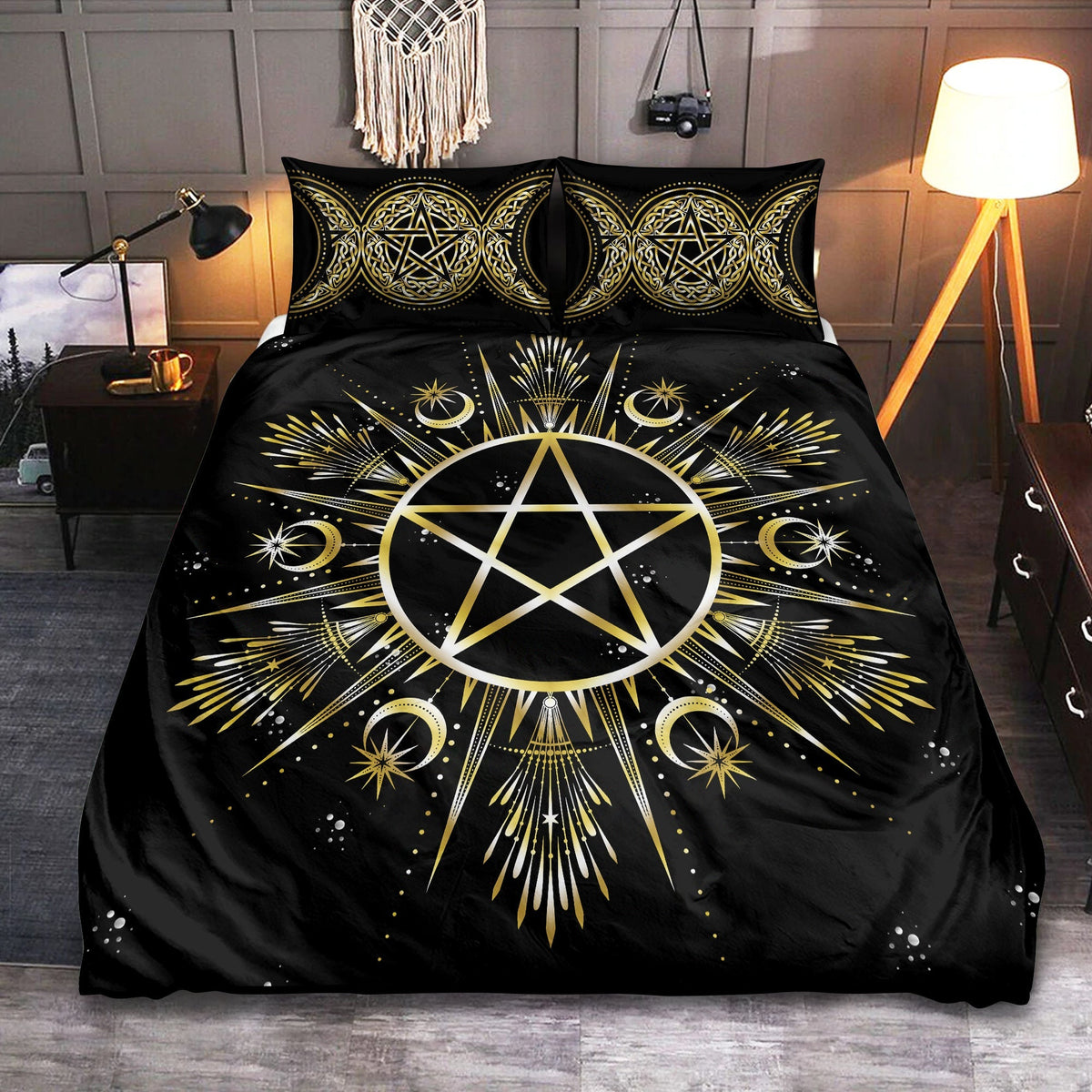 Yoga Peaceful Life Bedding Cover For Boho Bedroom Decor