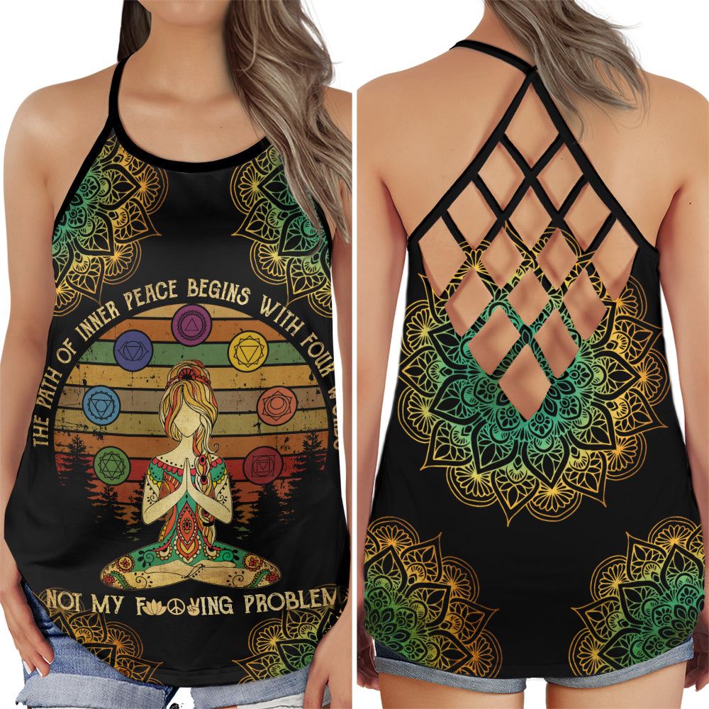 Yoga Meditation Peaceful Energy - Hollow Tank Top