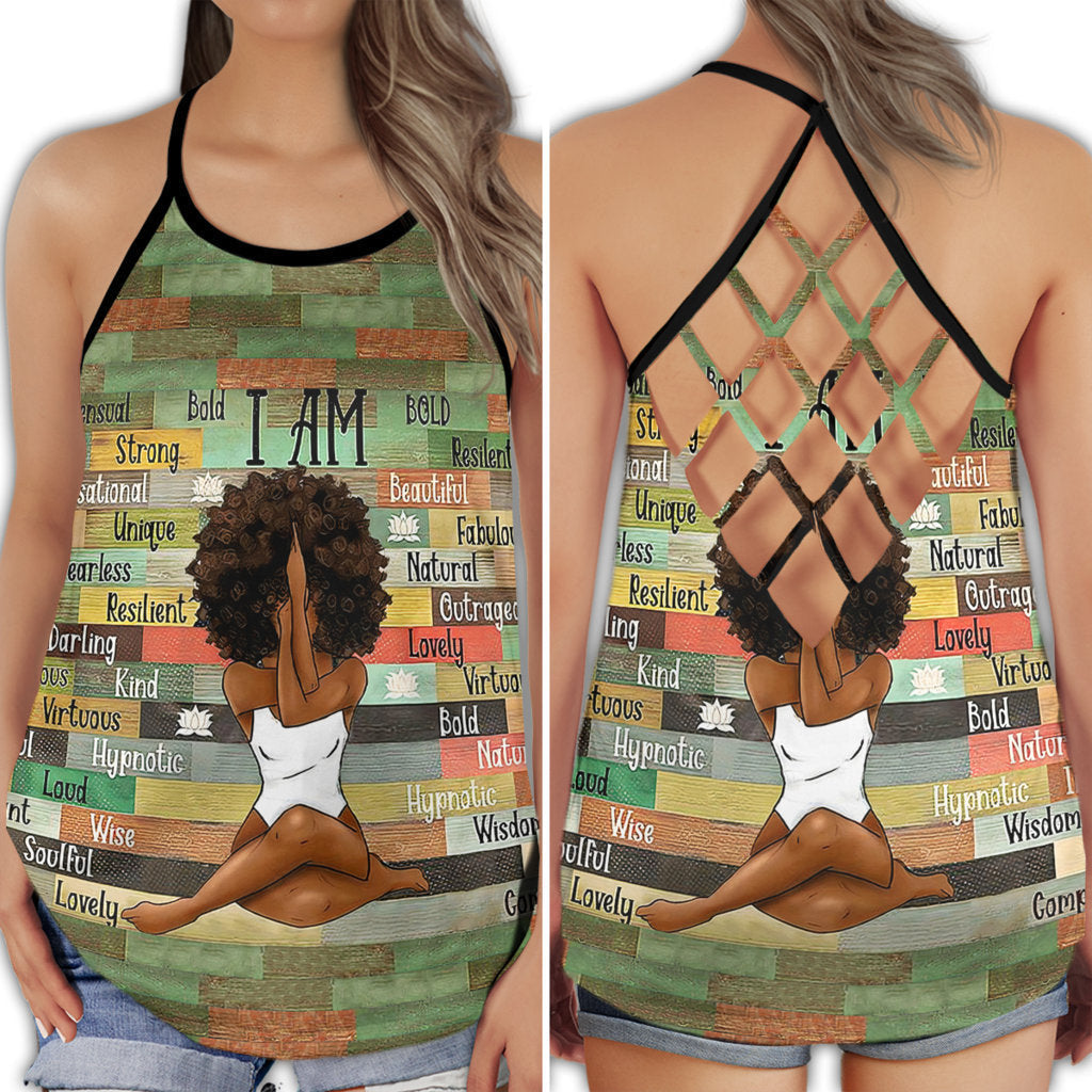 Yoga Meditation Peace White Minimal Calm Mind Art - Hollow Tank Top