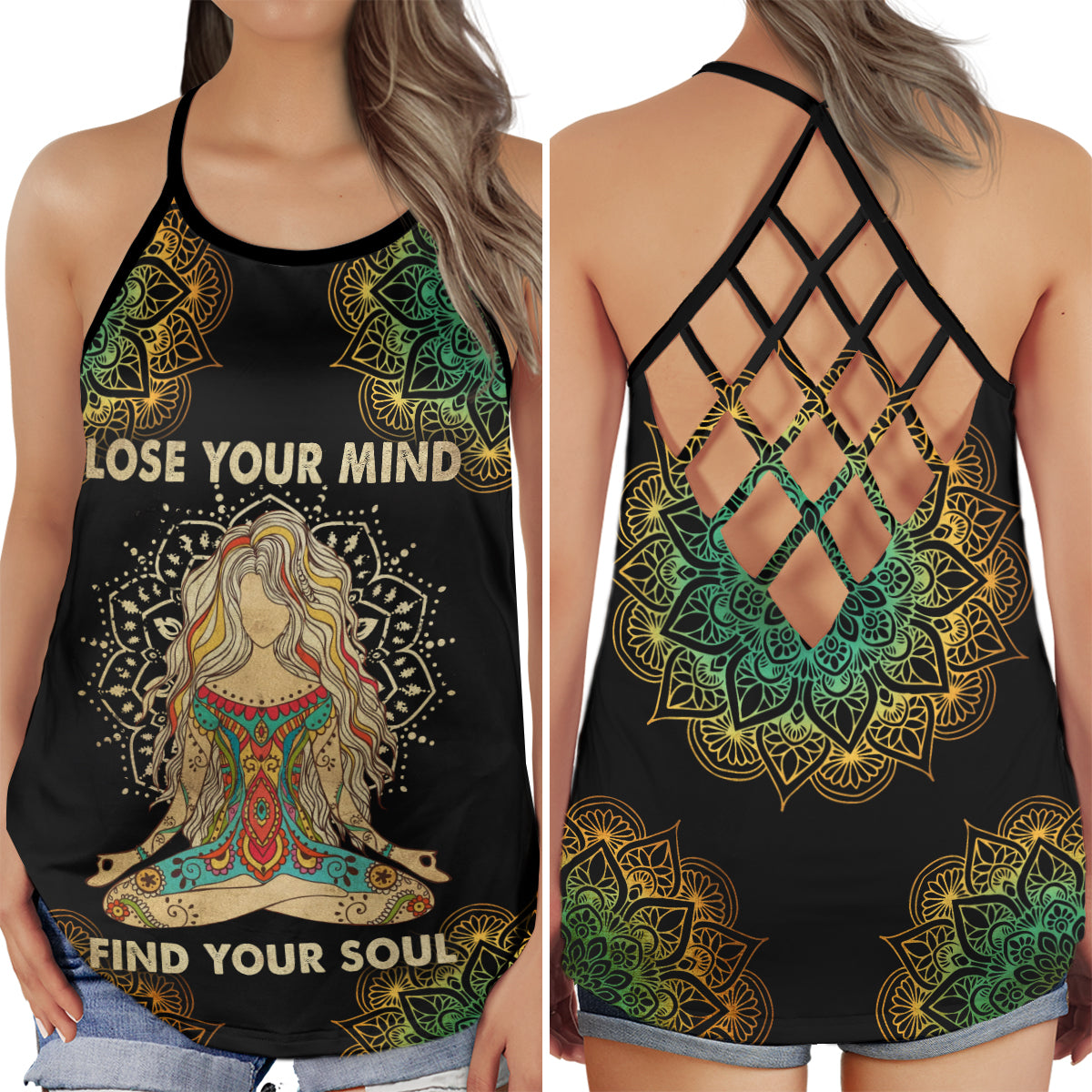 Yoga Meditation Free Your Mind - Hollow Tank Top