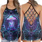 Yoga Meditation Peaceful Night Energy - Hollow Tank Top