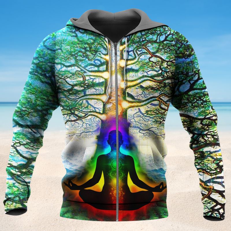 Yoga Peace Comes From Inside Art – 3D Hoodie