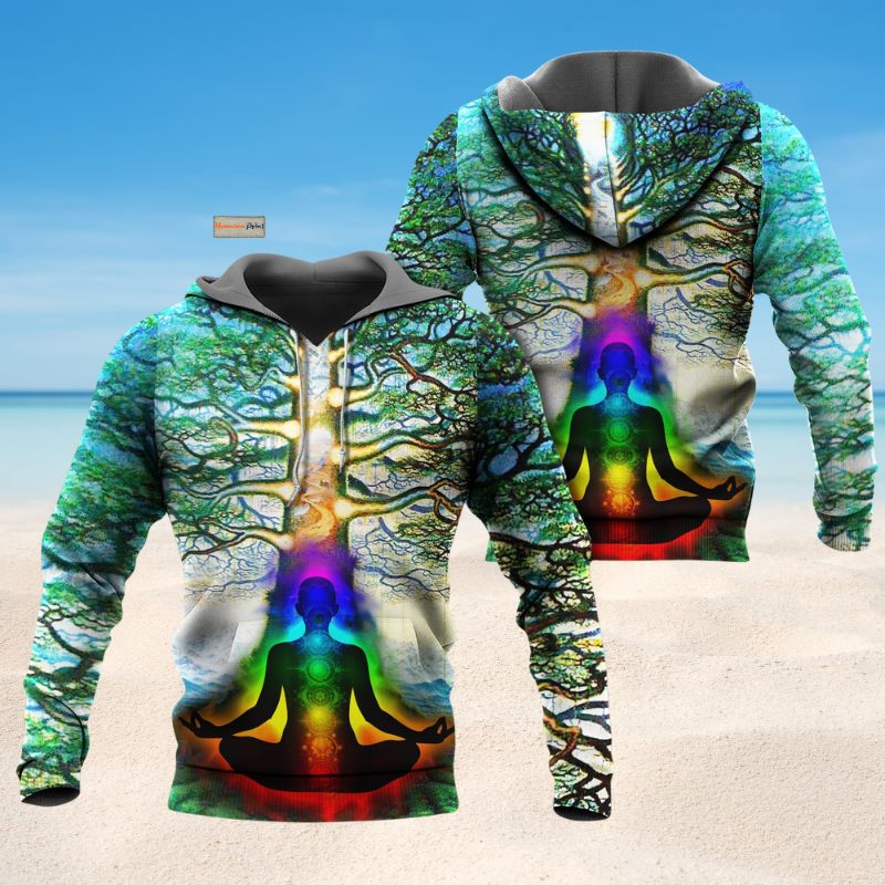 Yoga Peace Comes From Inside Art – 3D Hoodie