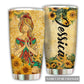Yoga Sunshine Sunflower Personalized 20 Oz Tumbler
