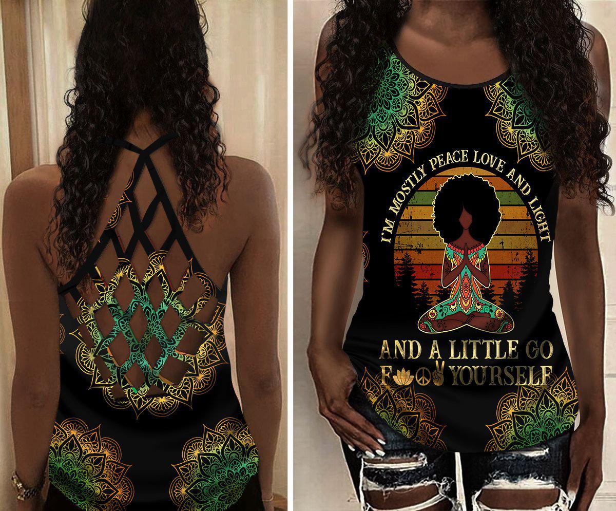 Yoga Meditation Peaceful Limited Edition 5 – Hollow Tank Top