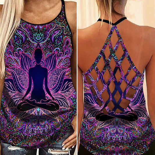 Yoga Meditation Peaceful Limited Edition 8 – Hollow Tank Top