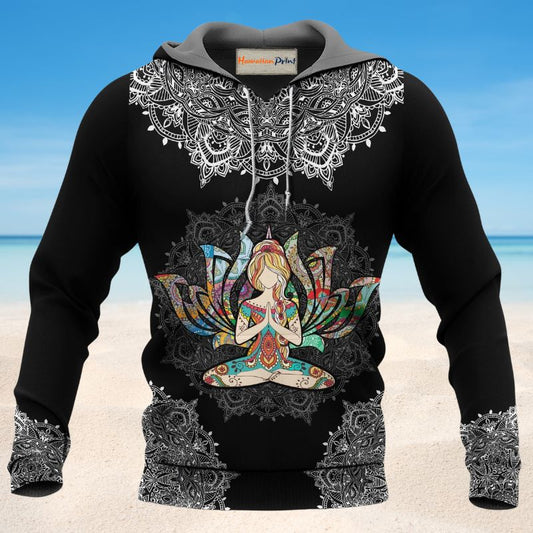 Yoga Meditation Beautiful Style - 3D Hoodie