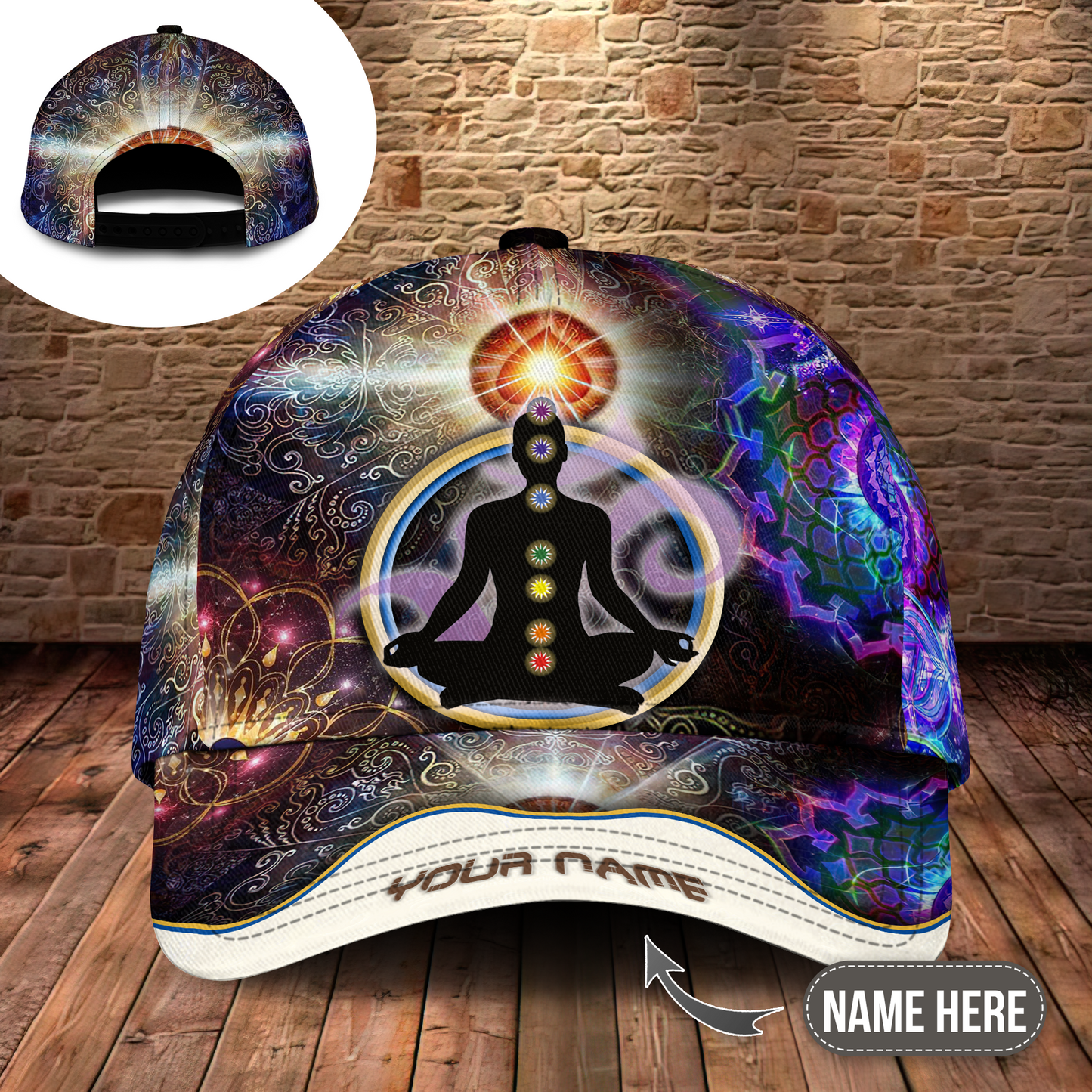 Yoga Mind Soul Chakra Harmony Personalized – Classic Cap