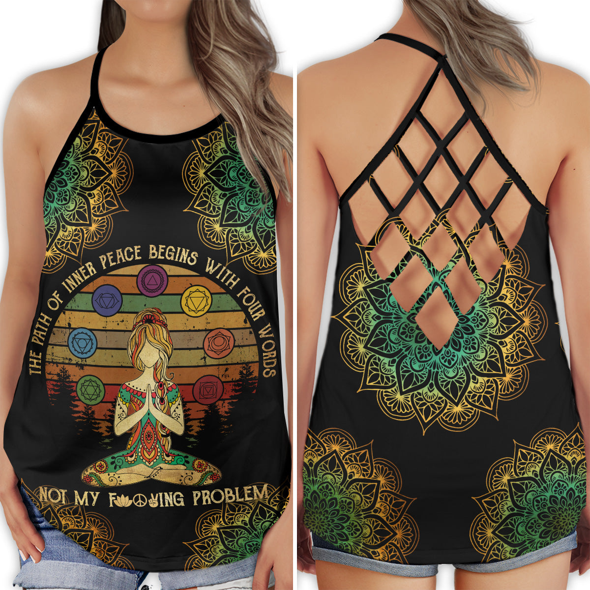 Yoga Inner Peaceful – Hollow Tank Top
