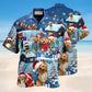 Yorkshire Dog Through The Snow Style – Hawaiian Shirt