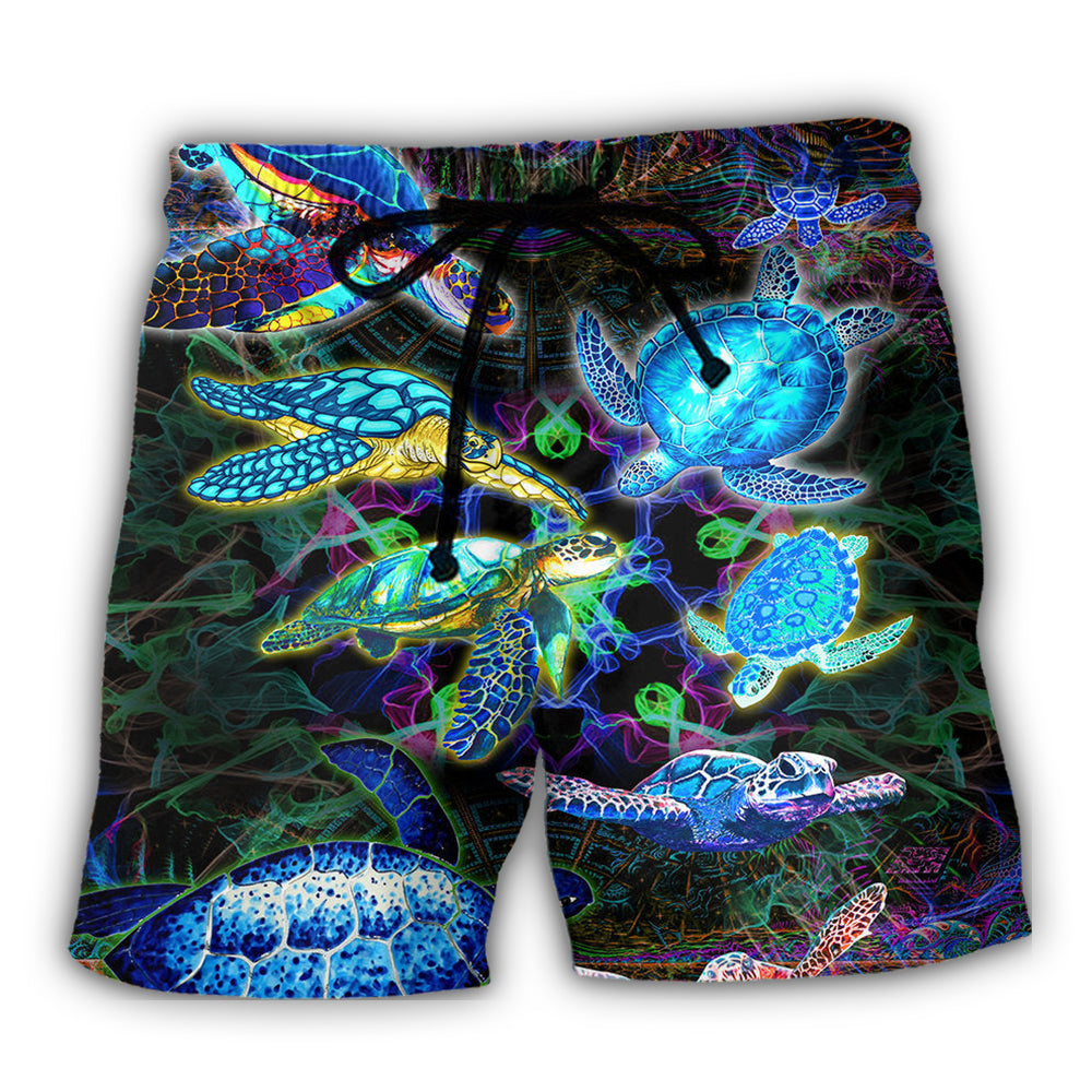 Ocean Turtle Next Wave Mystery Art – Beach Short