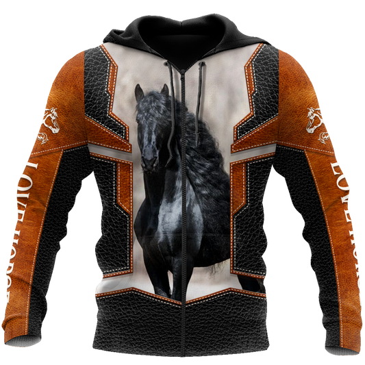 Horse Love 3D Printed Art – 3D Hoodie