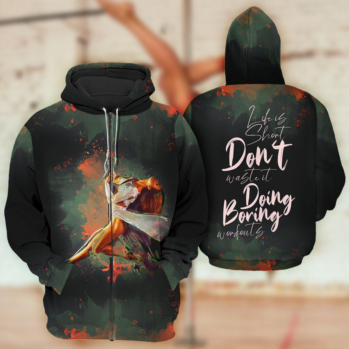 Pole Dance Mermaid Art - 3D Hoodie