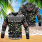 Black Cat Christmas Tree Mischief - 3D Hoodie