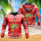 Cat Christmas Tree Mischief Red - 3D Hoodie