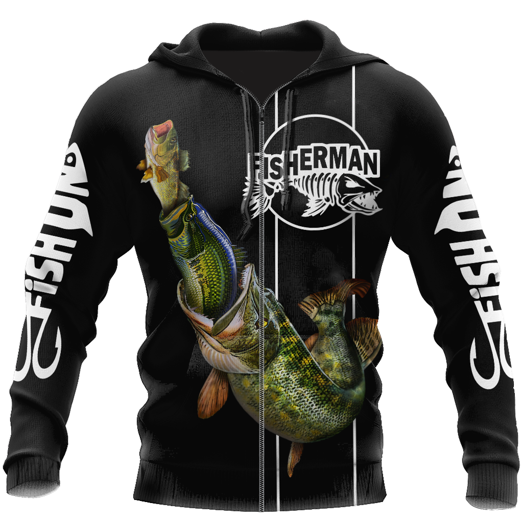 Collection Great Fish Eats The Small Black – 3D Hoodie