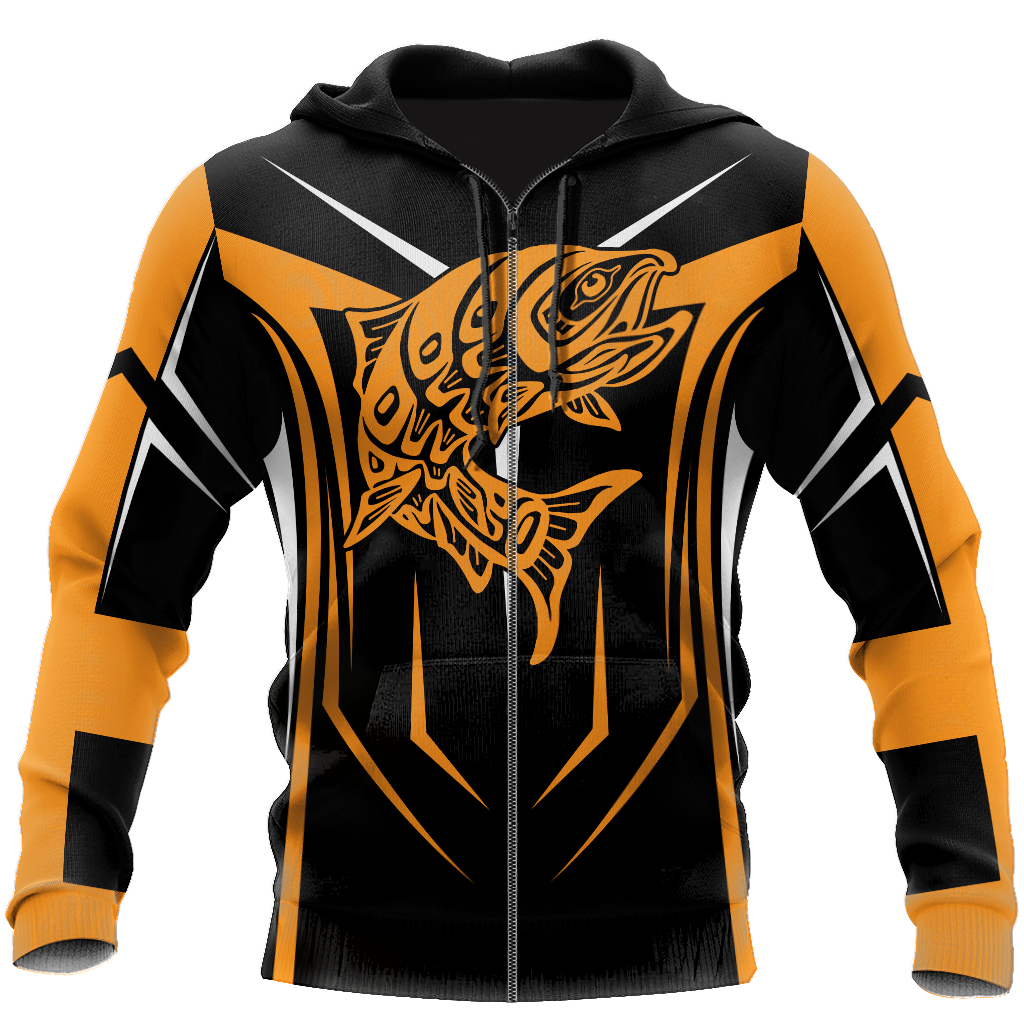 Collection Maori Fishing Hook Orange – 3D Hoodie