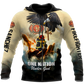 Firefighter Custom Name Art – 3D Hoodie