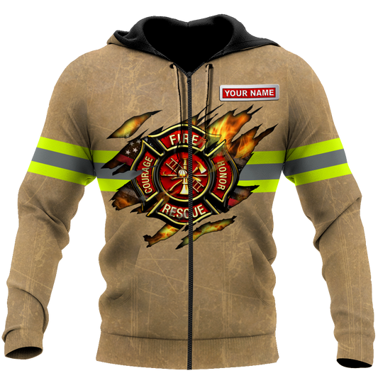 Firefighter Honor Rescue Courage – 3D Hoodie