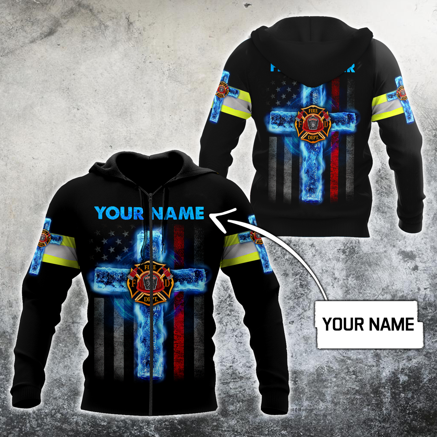 Firefighter Faith Inspired Style - 3D Hoodie