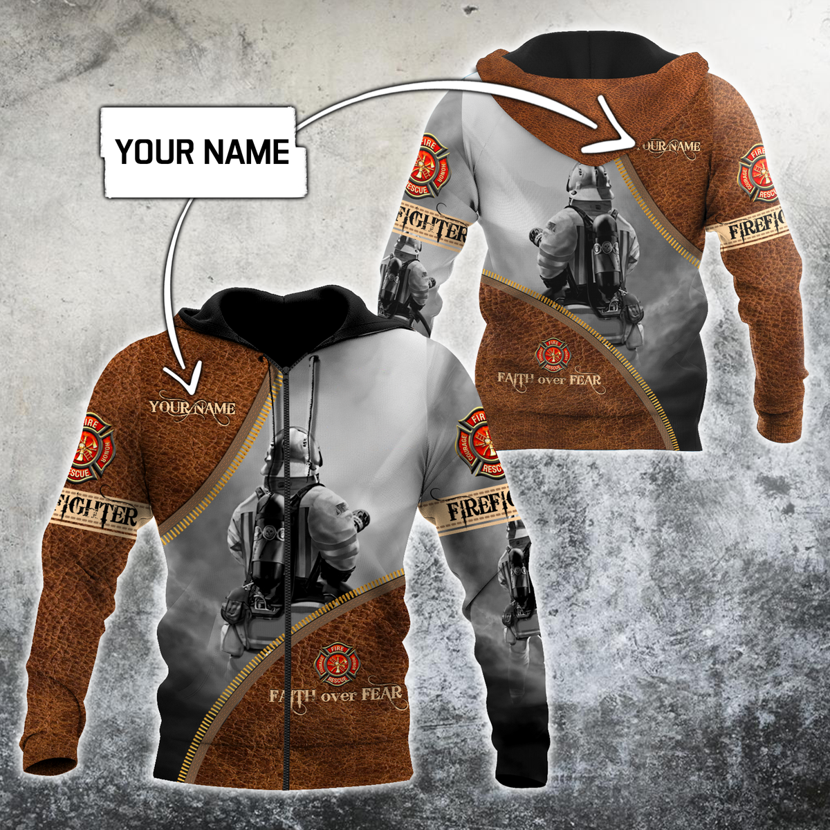 Customize Name Silent Warrior Firefighter – 3D Hoodie