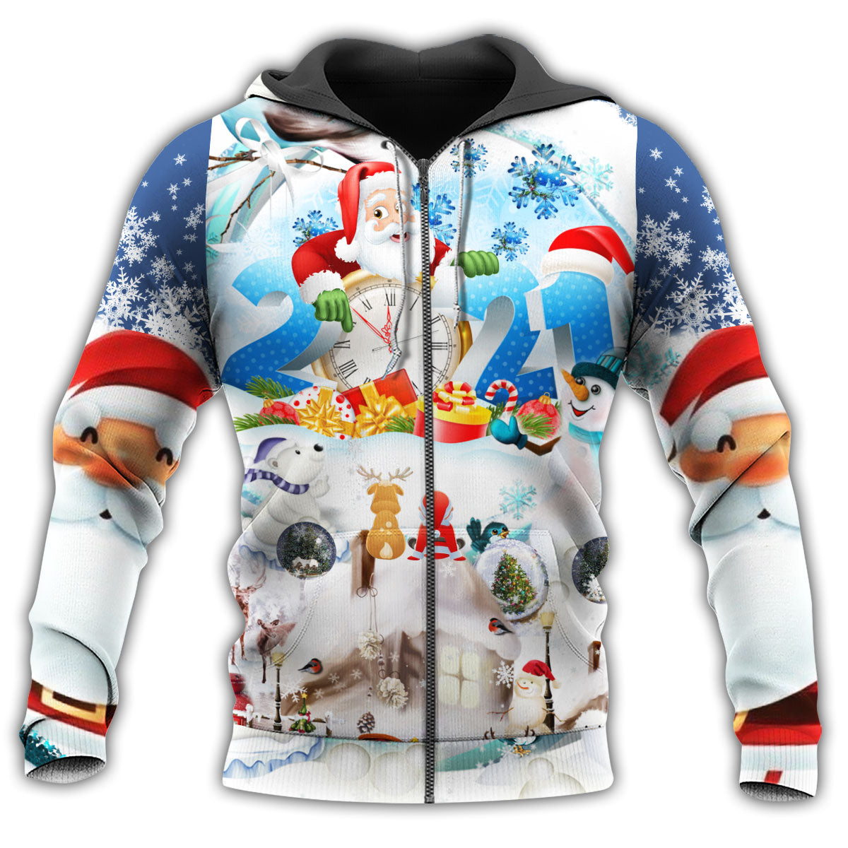 Sparkling New Year Snow - 3D Hoodie