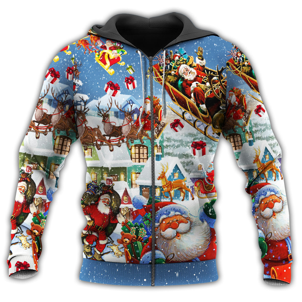 Say Hi From Santa Snow - 3D Hoodie