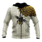 Bee Dictionary Page Vintage Art – 3D Hoodie