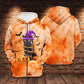 Black Cat Happy Halloween Art – 3D Hoodie