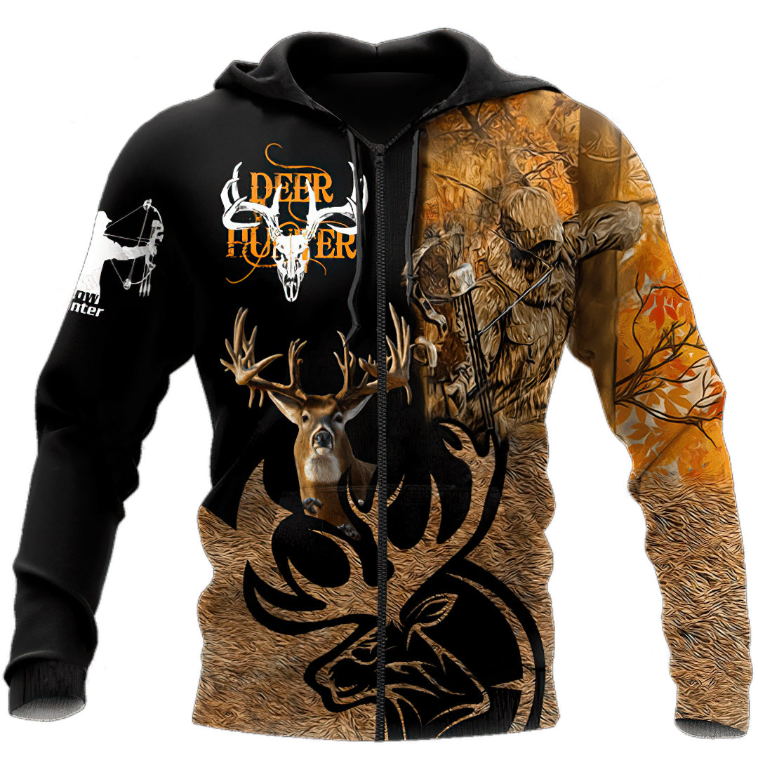 Hunting Bow Archer Art – 3D Hoodie
