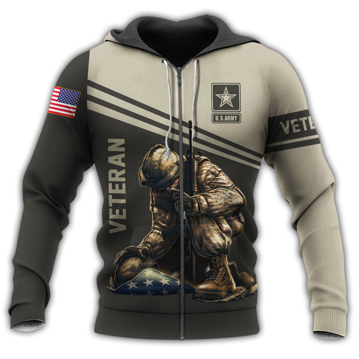 Veteran America Tribute Style - 3D Hoodie
