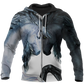 Love Horse All Over Print Art – 3D Hoodie