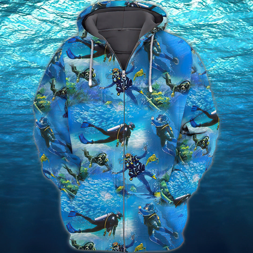 Scuba Diving Adventure - 3D Hoodie