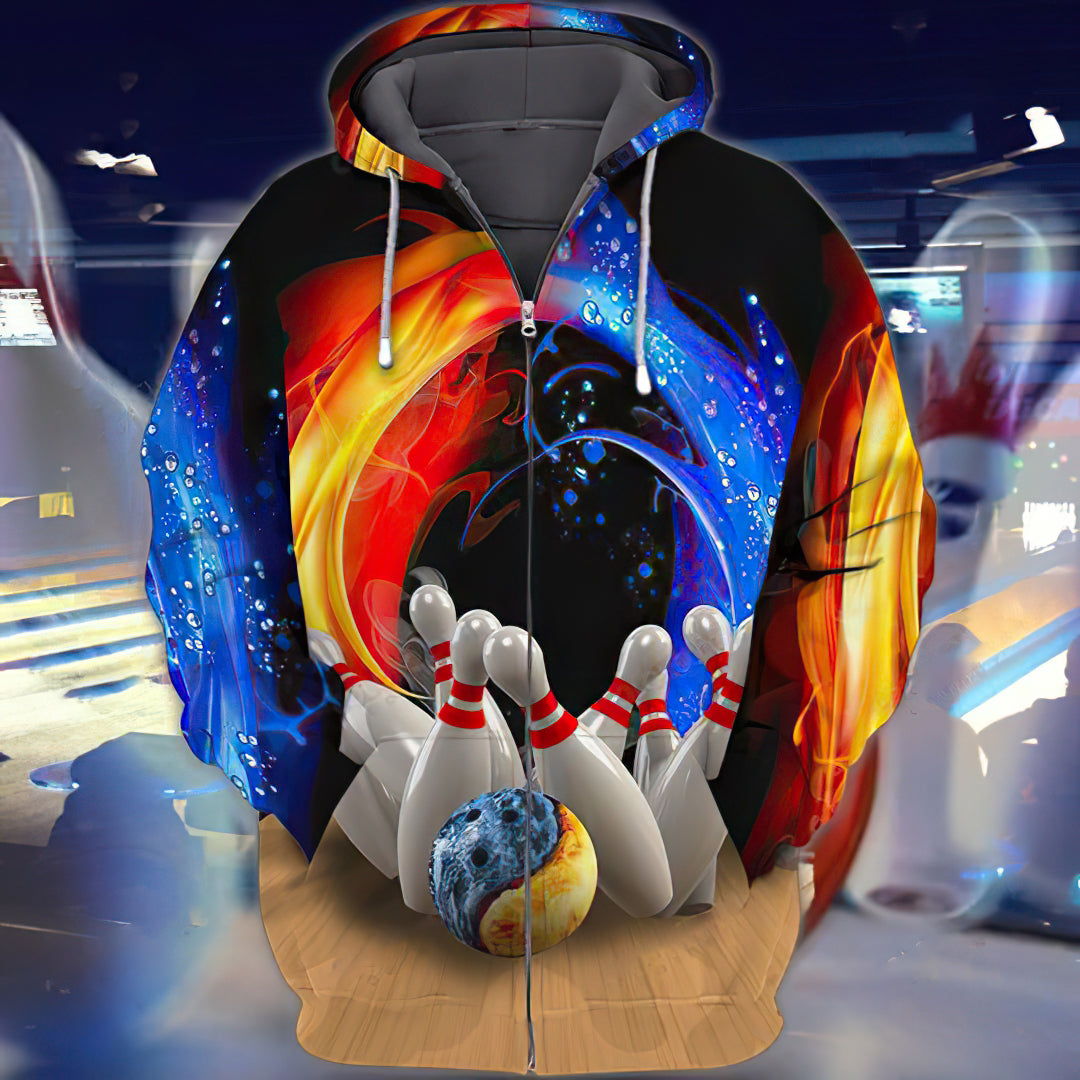 Bowling Wow Art – 3D Hoodie