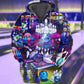 Purple Bowling Art – 3D Hoodie