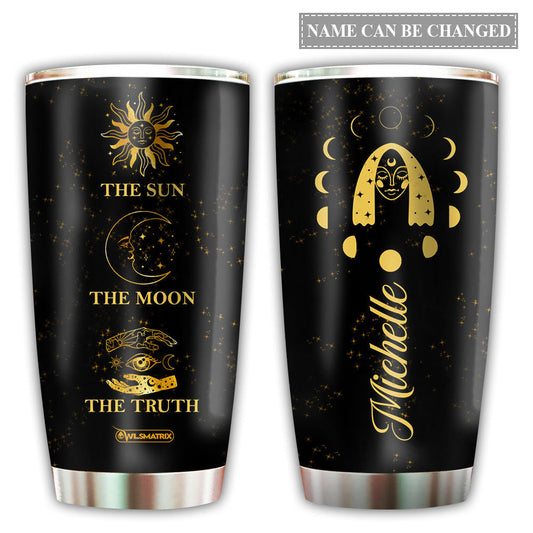 Zodiac Moon And Sun Personalized 20 Oz Tumbler