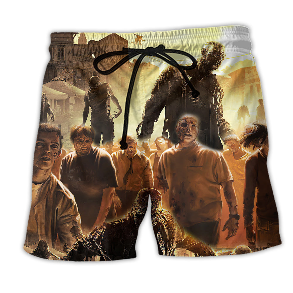 Zombie Scare Cool Art Style – Beach Short