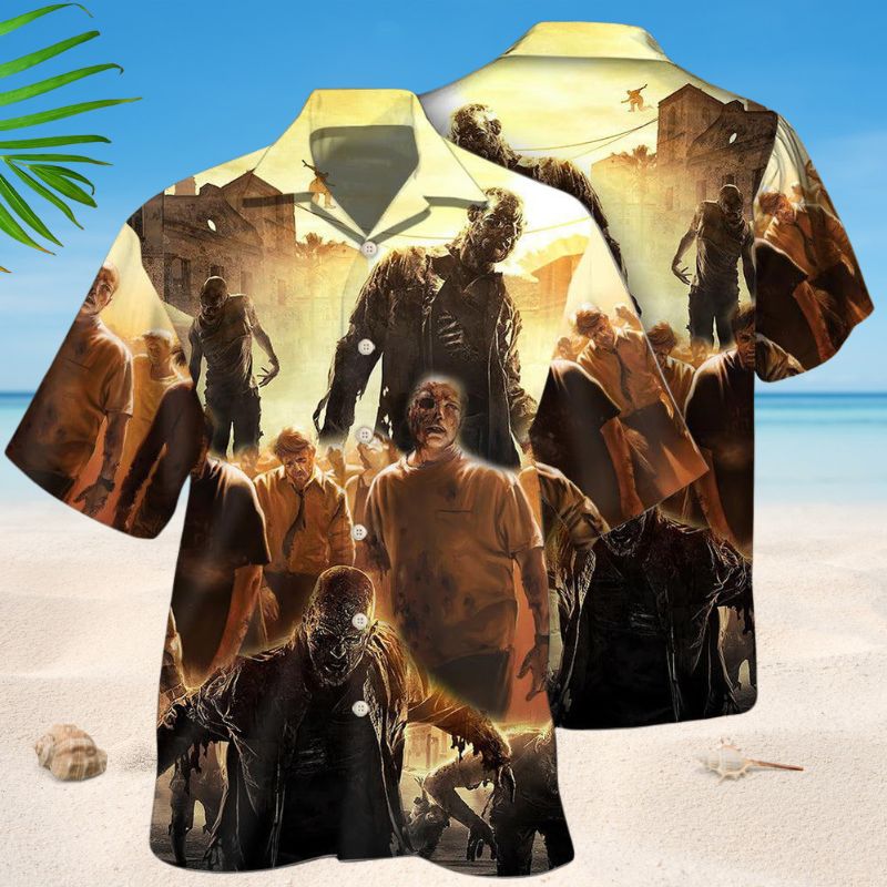 Zombie Scary Art Style – Hawaiian Shirt