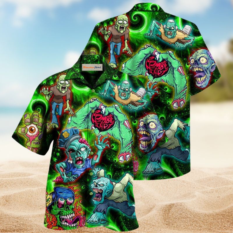 Zombies Eat Brains You’re Safe Edition – Hawaiian Shirt