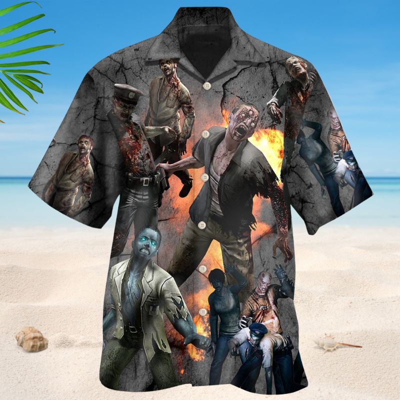 Zombies Apocalypse Art Style – Hawaiian Shirt