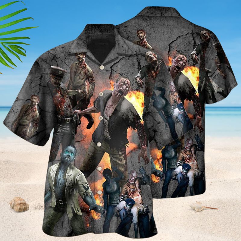 Zombies Apocalypse Art Style – Hawaiian Shirt