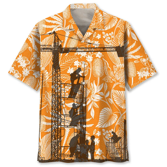 Hawaiian Shirt / Adults / S A Legendary Construction Worker Has Retired Hawaiian Shirt