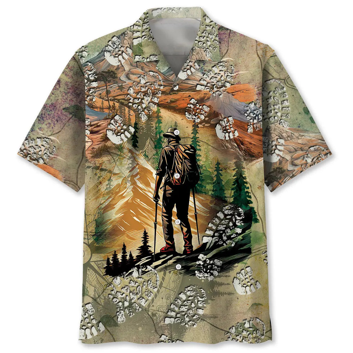 Hawaiian Shirt / Adults / S A Moment Of Hiking Hawaiian Shirt