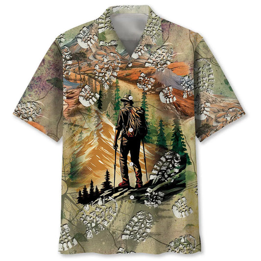 Hawaiian Shirt / Adults / S A Moment Of Hiking Hawaiian Shirt